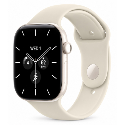 Apple Watch 12 46mm Ceramic Pearl White / Pearl White Sport Loop